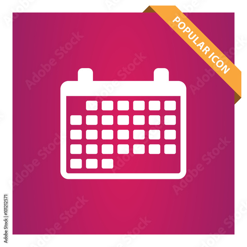 Calendar month sign icon