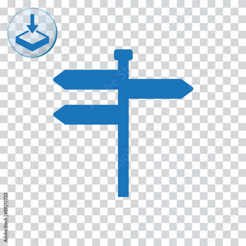 Road sign icon