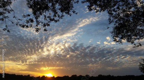 Sonnenuntergang am Bremer Unisee photo