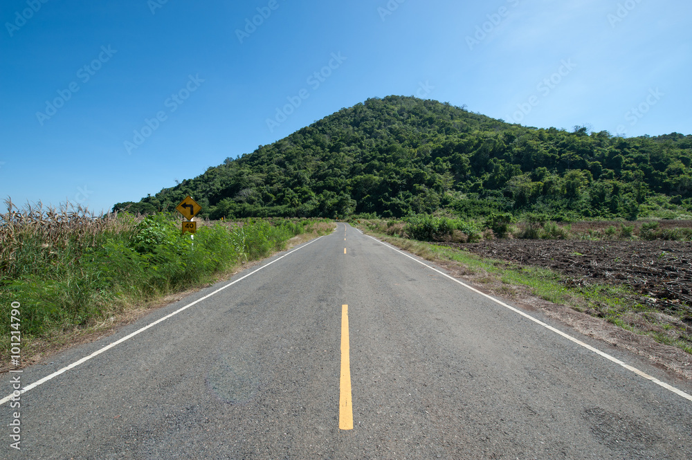 Rural road through Rural road through