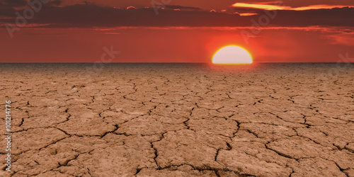 Global warming is a real threat for our civilization.  
Conceptual composite image symbolizing a drastic change in climate of our planet
