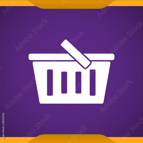 Food basket sign icon