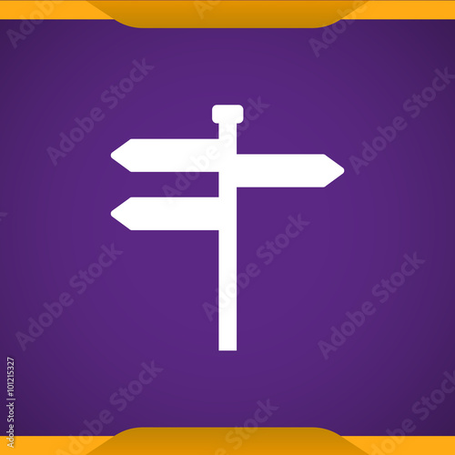 Road sign icon