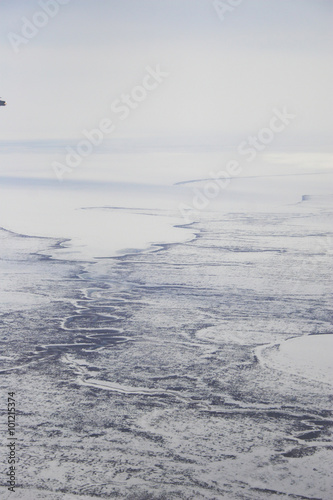 Arctic tundra from air