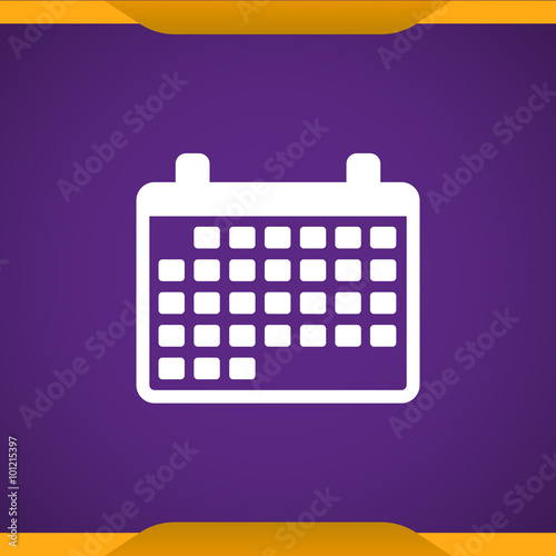 Calendar month sign icon