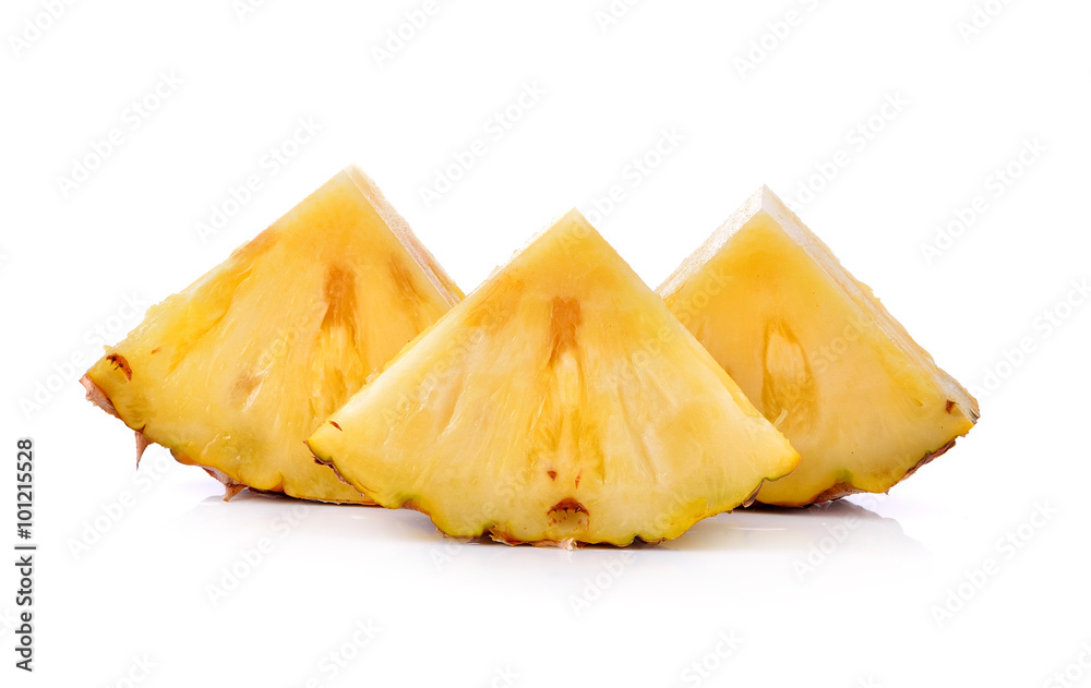 pineapple with slices isolated pineapple with slices isolated