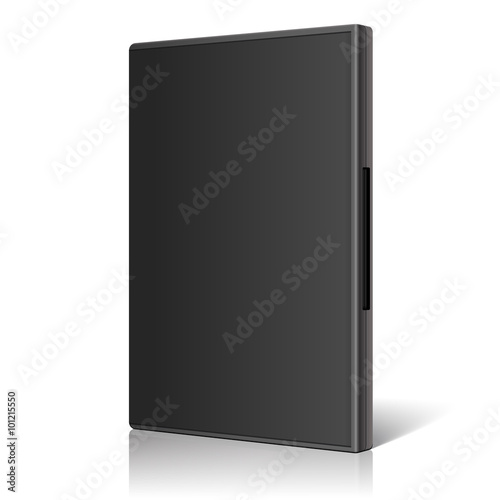 Cool Realistic Case for DVD Or CD Disk. Vector © Happy Man