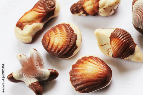 Chocolate seashells