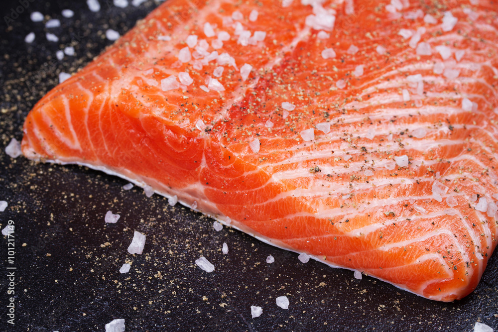 Fresh Raw Wild Salmon Fresh Raw Wild Salmon