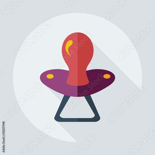 Flat modern design with shadow icons soother
