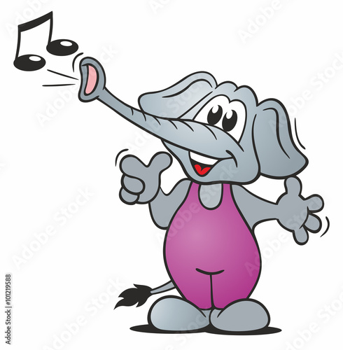 Trumpeting Elephant photo