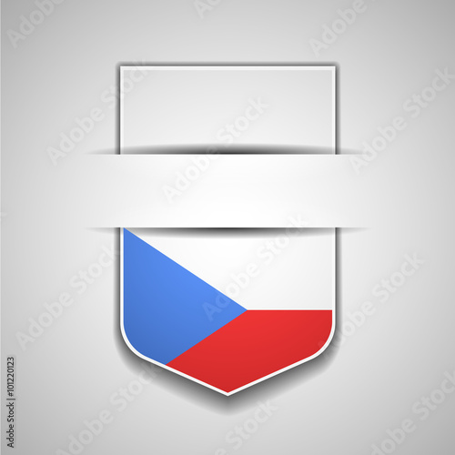 Czech Flag Shield