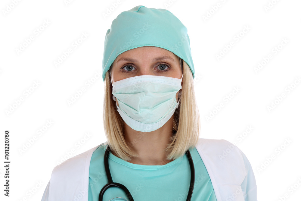 Ärztin Krankenschwester Arzt Doktor Portrait mit Mundschutz Ber Ärztin Krankenschwester Arzt Doktor Portrait mit Mundschutz Ber