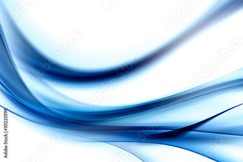 Abstract awesome wave motion Blue background for design. Modern bright digital illustration.