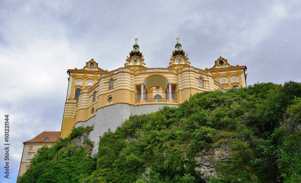 The baroque Melk Abbey Benedictine monastery (Stift Melk), Austria