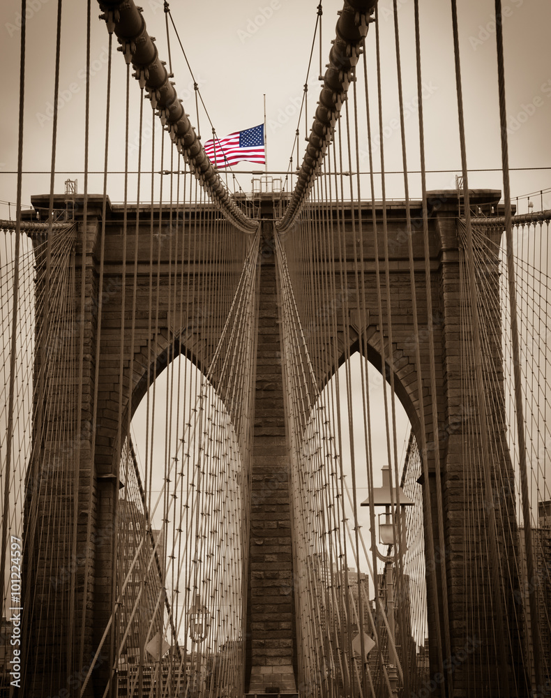 Fototapeta premium New York Brooklyn Bridge