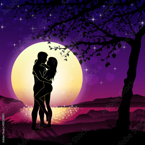 Lovers and Sunset