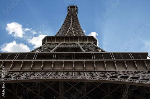View of the Eiffel tower in Paris