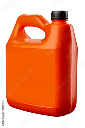  plastic jerrycan isolated on white background.

