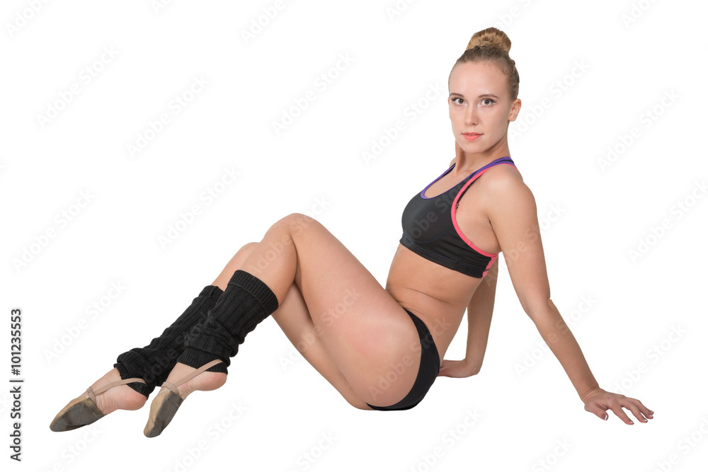 Obraz premium Young gymnast blonde