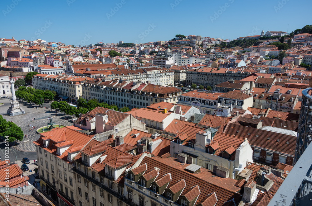 Lisbon Historical City Panorama, Portugal