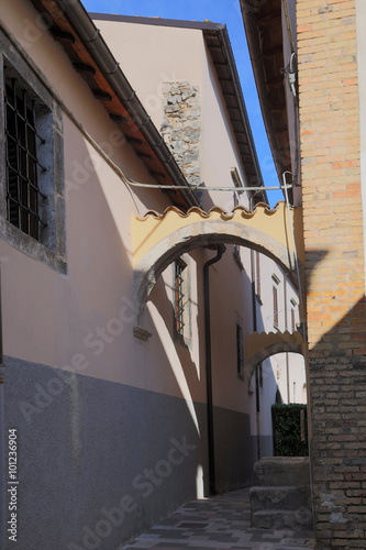 View of the ancient town - Corfinio, L'Aquila, Abruzzo, Italy photo