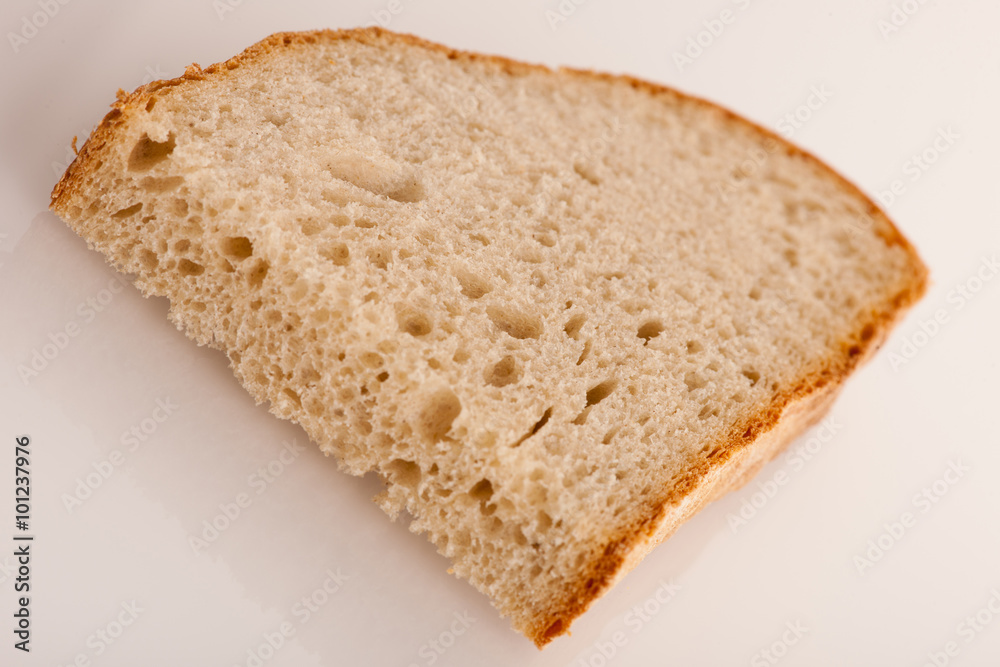 Slice of fresh baked bread made of cereal flouer. Slice of fresh baked bread made of cereal flouer.