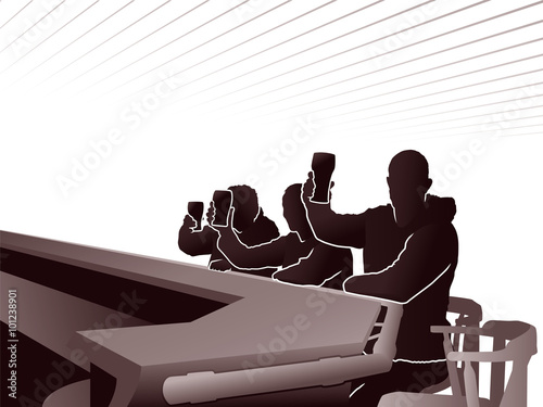 Raising Glasses in the Pub