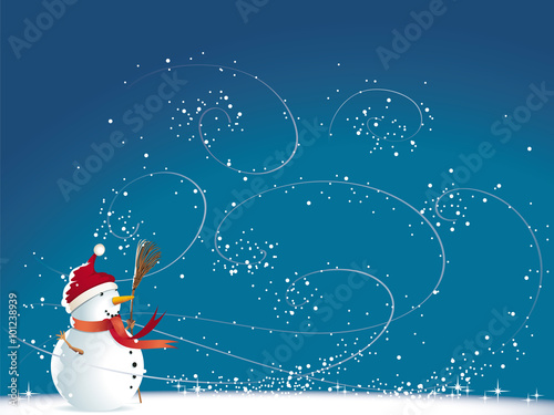 Windy Weather Snowman