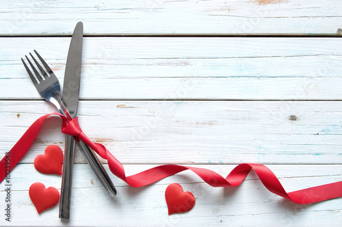Valentines meal background