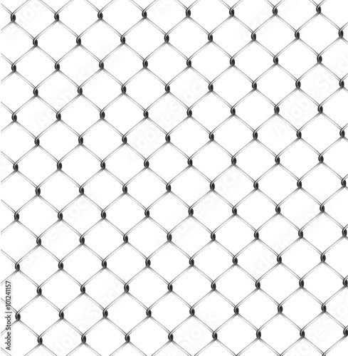 Vector illustration of seamless fence isolated.