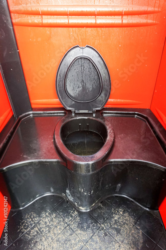 Mobile toilet inside