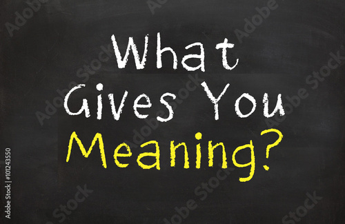 What Gives You Meaning?