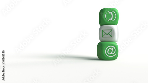 three cubes of communications