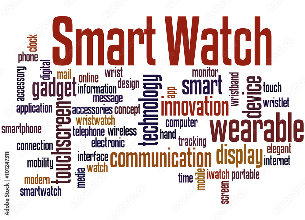 Smart Watch, word cloud concept 7