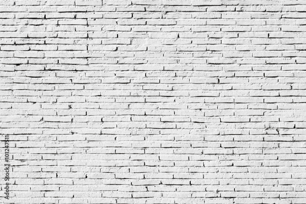White brick wall White brick wall