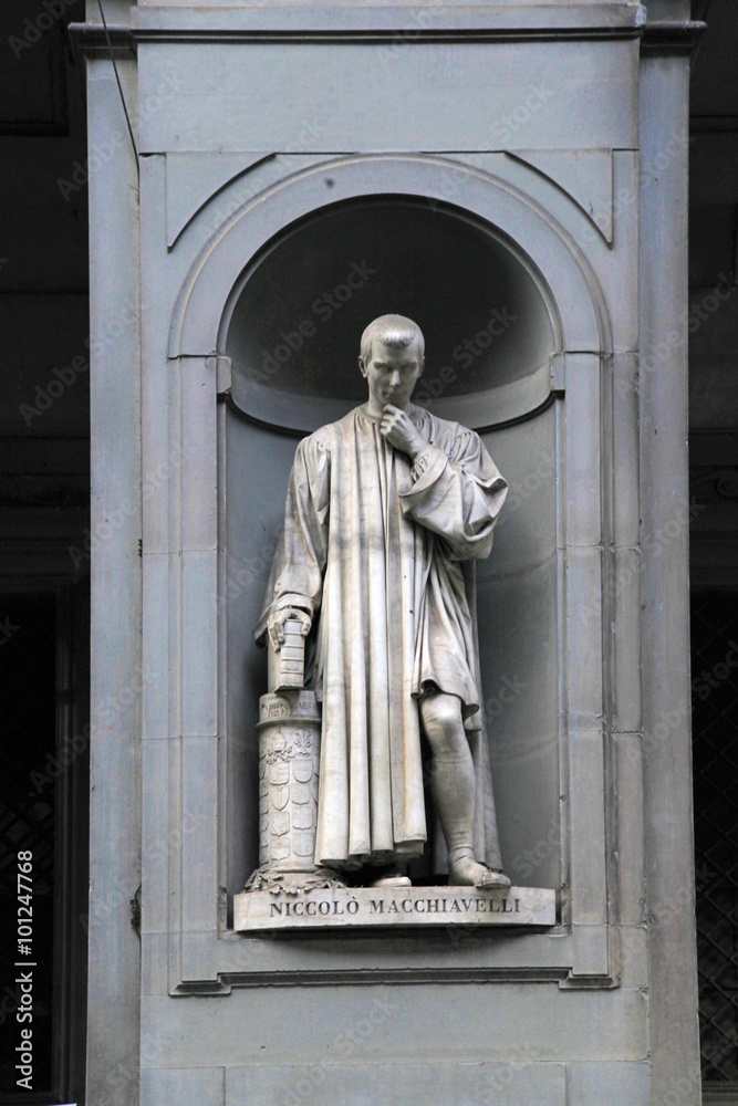 Statue of Niccolo Macchiavelli, Florence, Italy