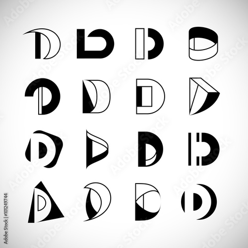 D Lettering - Isolated On Gray Background - Vector Illustration, Graphic Design, Editable For Your Design