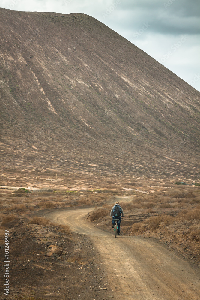 Volcano at La Graciosa, Canary Islands, Spain.