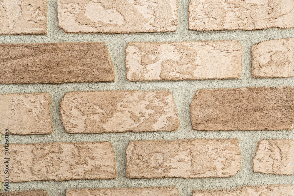 Obraz premium old brick wall inlaid regularly