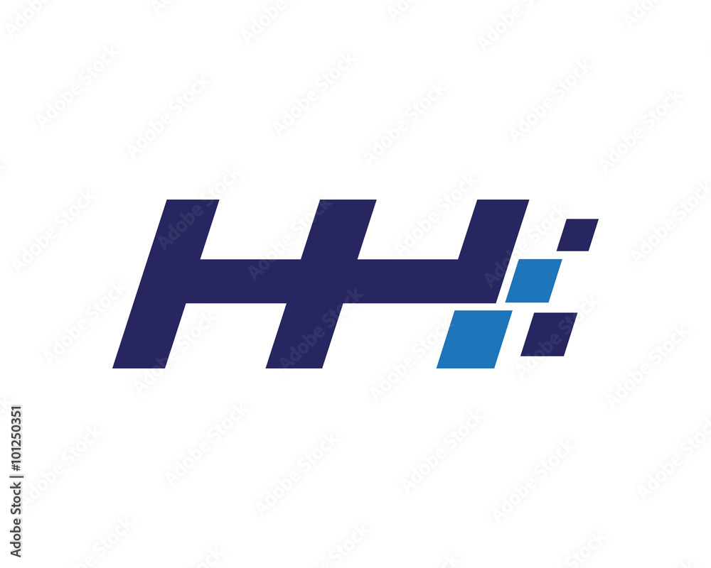 HH digital letter logo HH digital letter logo