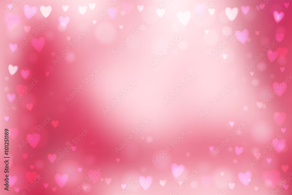 Abstract hearts lights background Abstract hearts lights background