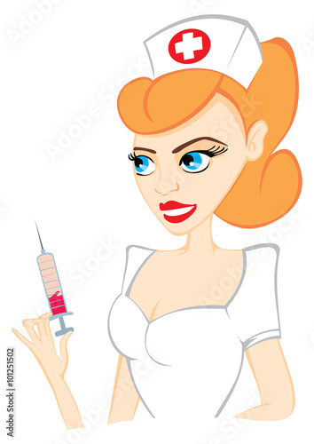 Attractive nurse
