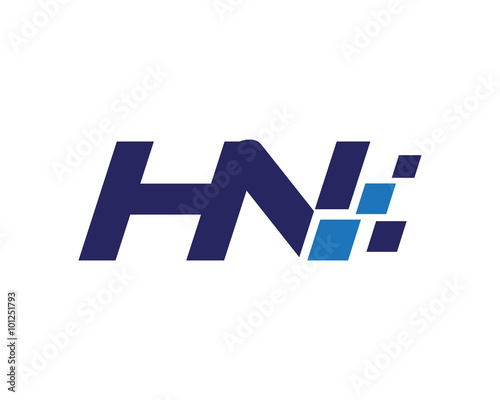 HN digital letter logo