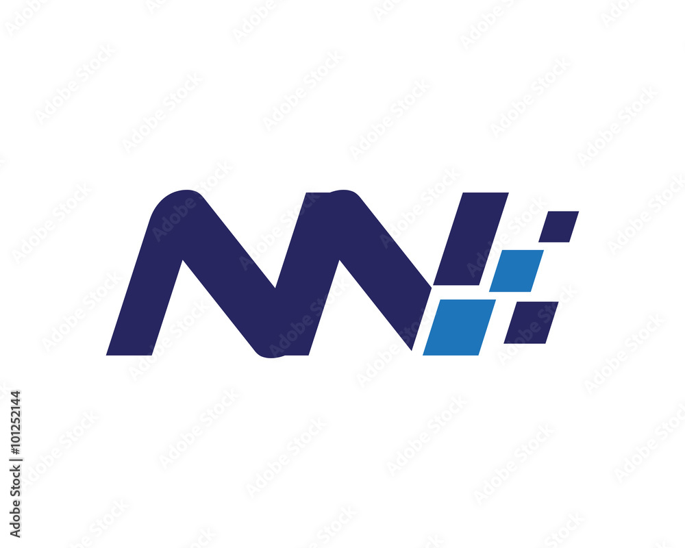 NN digital letter logo NN digital letter logo