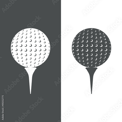 Icono plano pelota golf #1