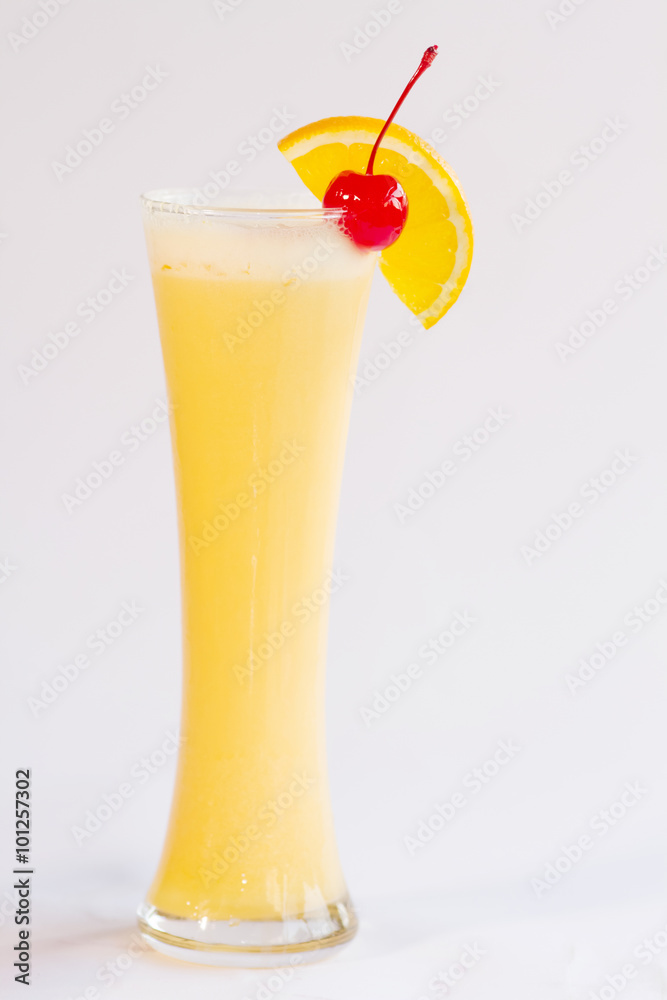 Orange Smoothie isolated on white background. Orange Smoothie isolated on white background.