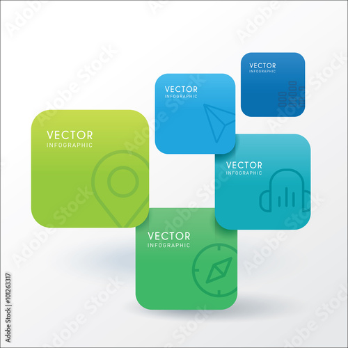 text boxes infographic