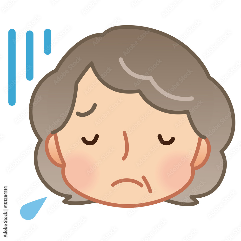 高齢者 落ち込むおばあちゃん 高齢者 落ち込むおばあちゃん