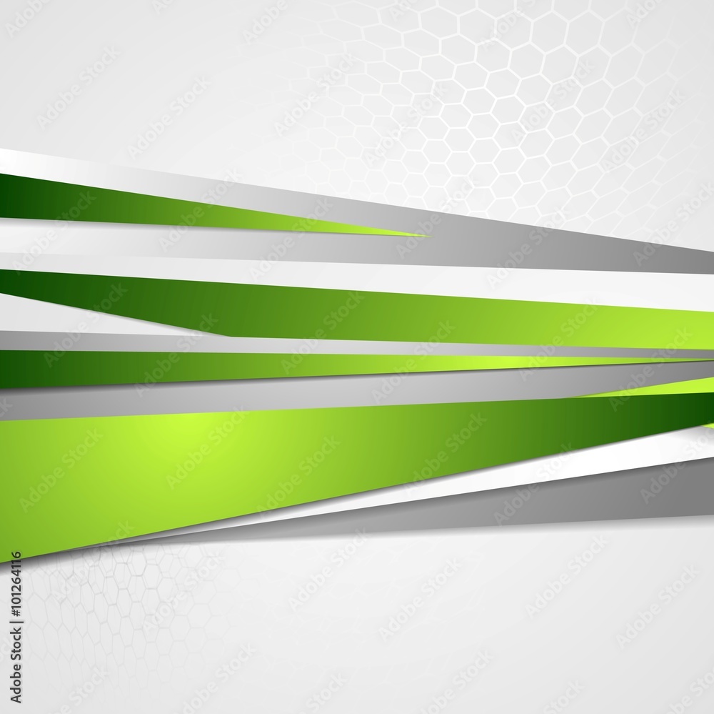 Abstract green grey corporate vector design